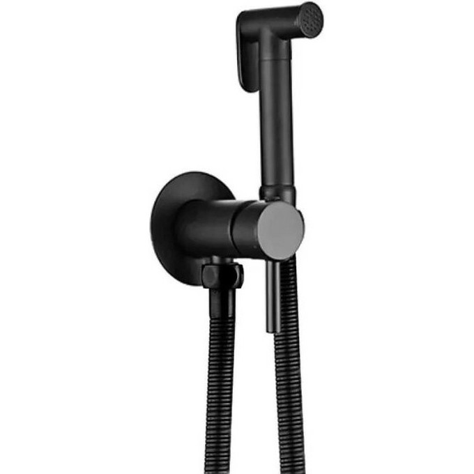 Гигиенический душ FRAP F7505-6 со смесителем, черный матовый